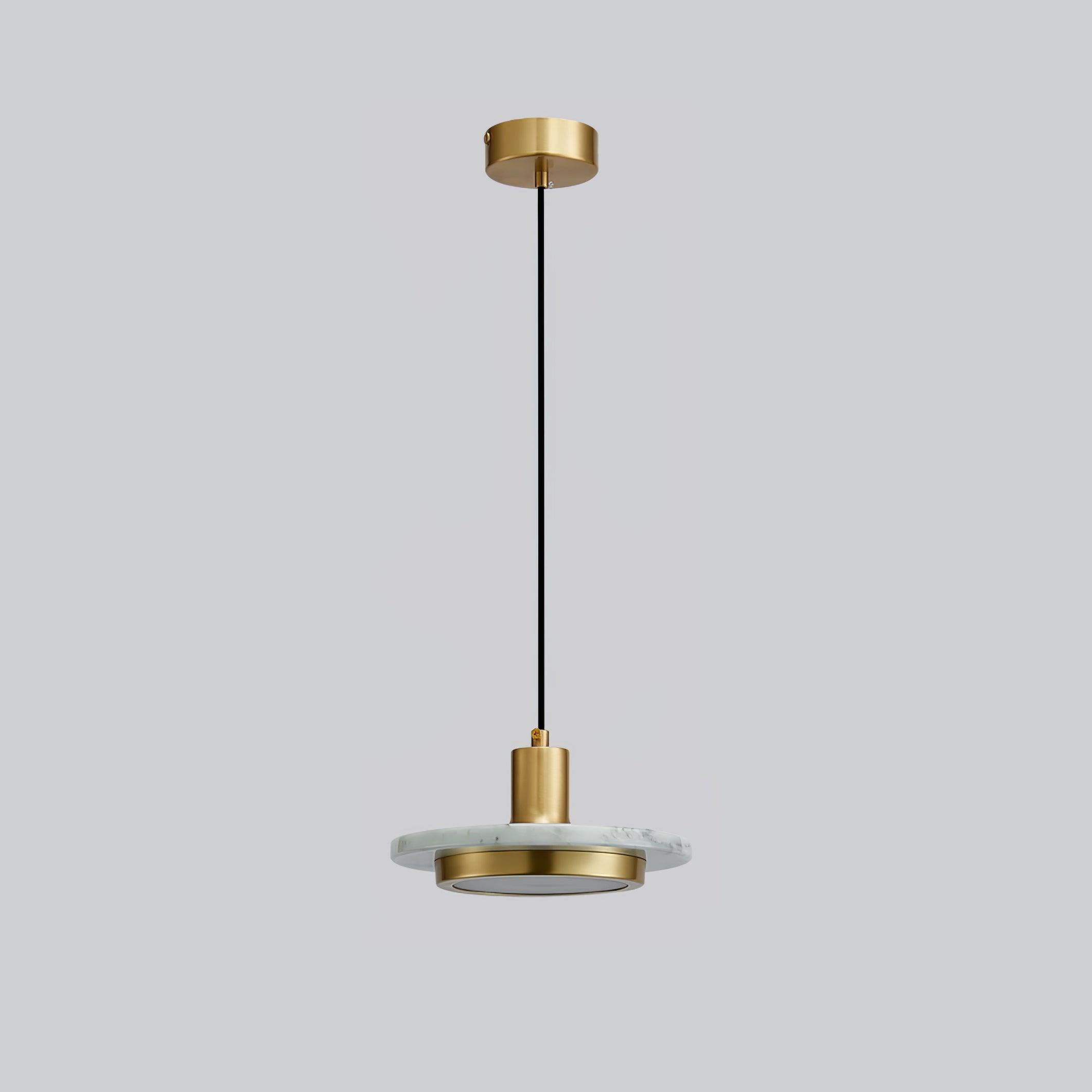 Modern Double Circle Pendant Light Fixture - Industrial Style Ceiling Lamp for Dining Room, Kitchen, Living Room & Bedroom