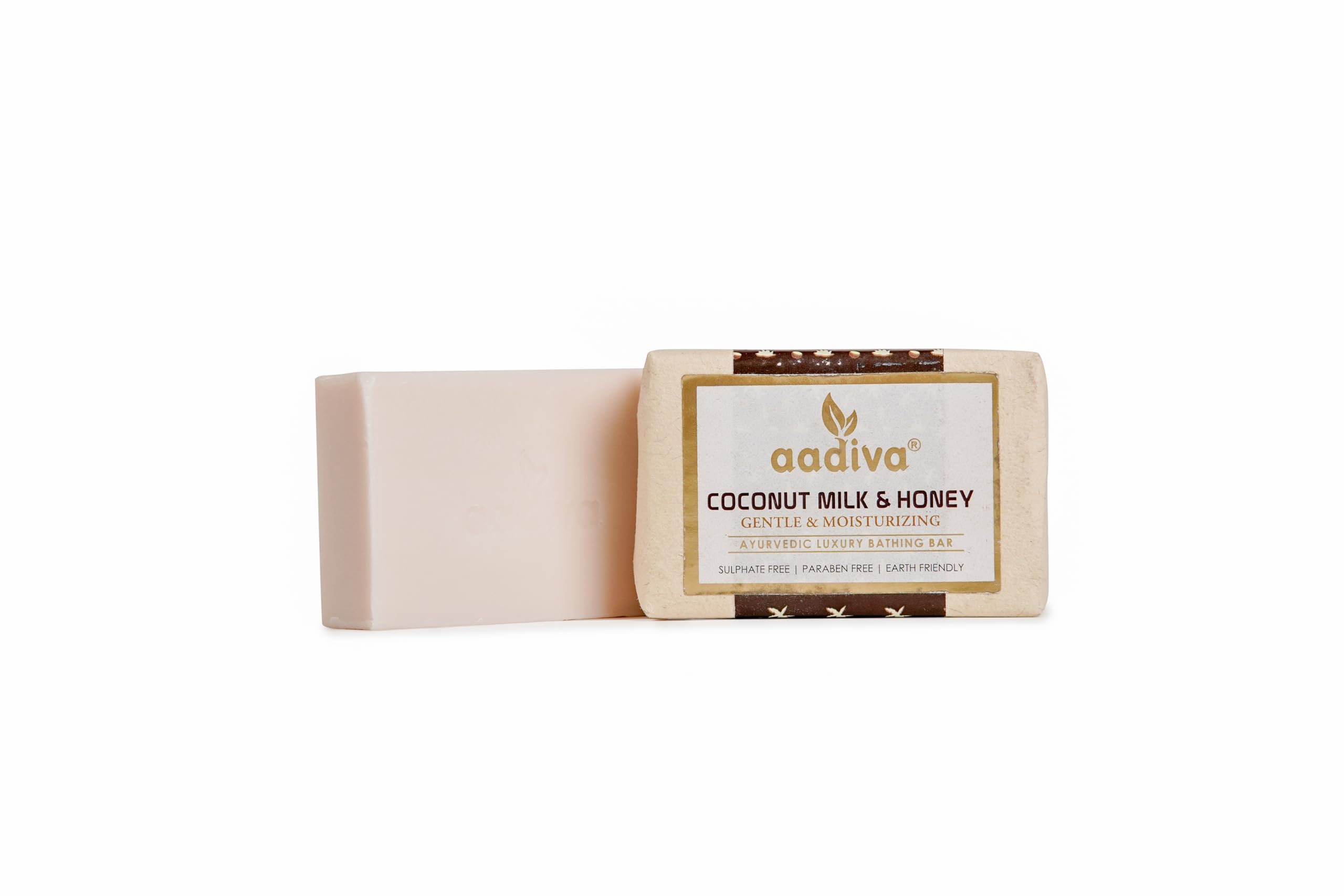 Organic Coconut Milk & Honey Ayurvedic Soap Bar - Sulfate Free, Paraben Free, Handmade 100g for Sensitive Skin & Natural Glow | Perfect for Daily Cleansing & Relaxing Bath Time