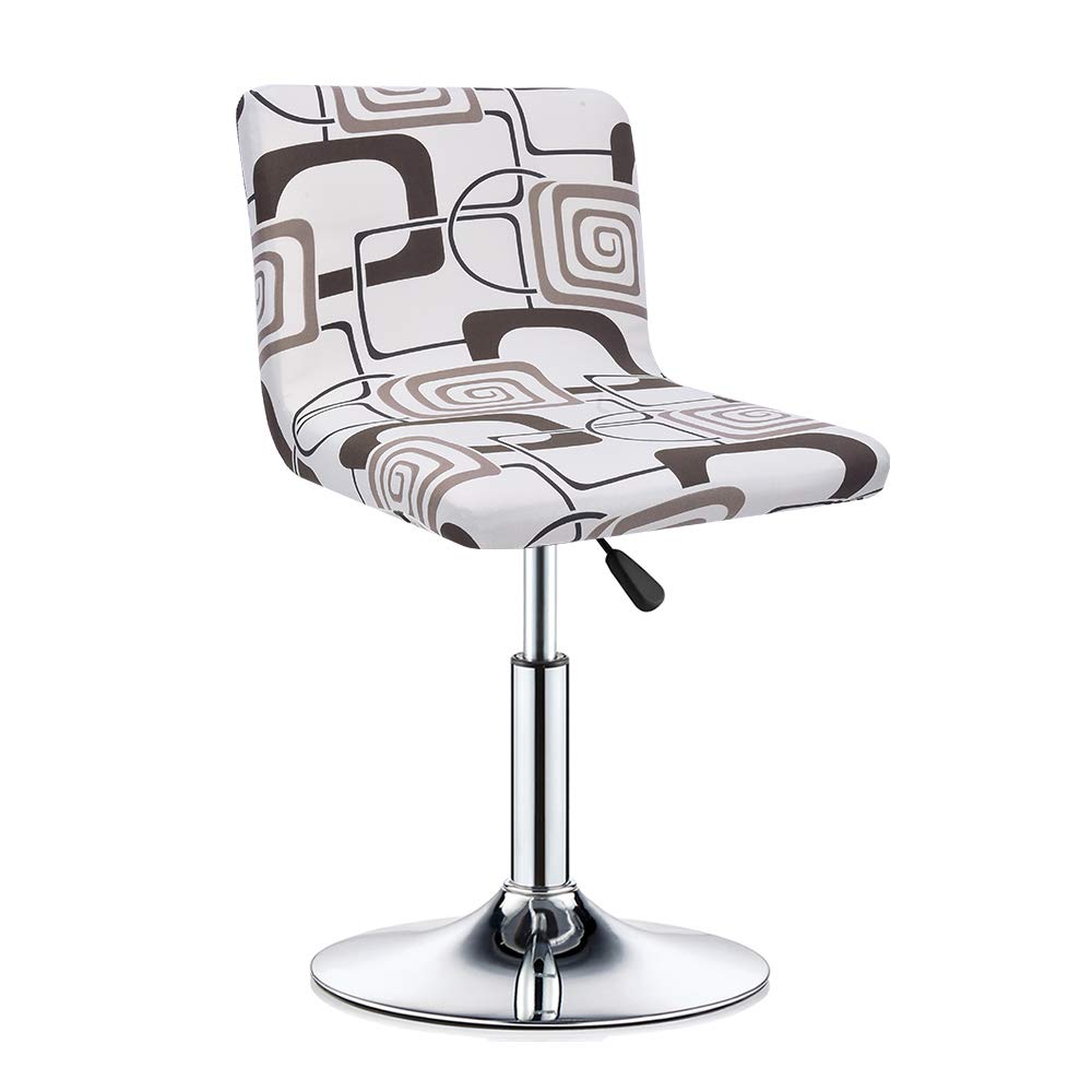 Stretch Slipcover Chair Protectors for Short Back Chairs & Bar Stools - 25 Pack - Elastic Furniture Covers for Dining Room, Kitchen, Office & Outdoor Use