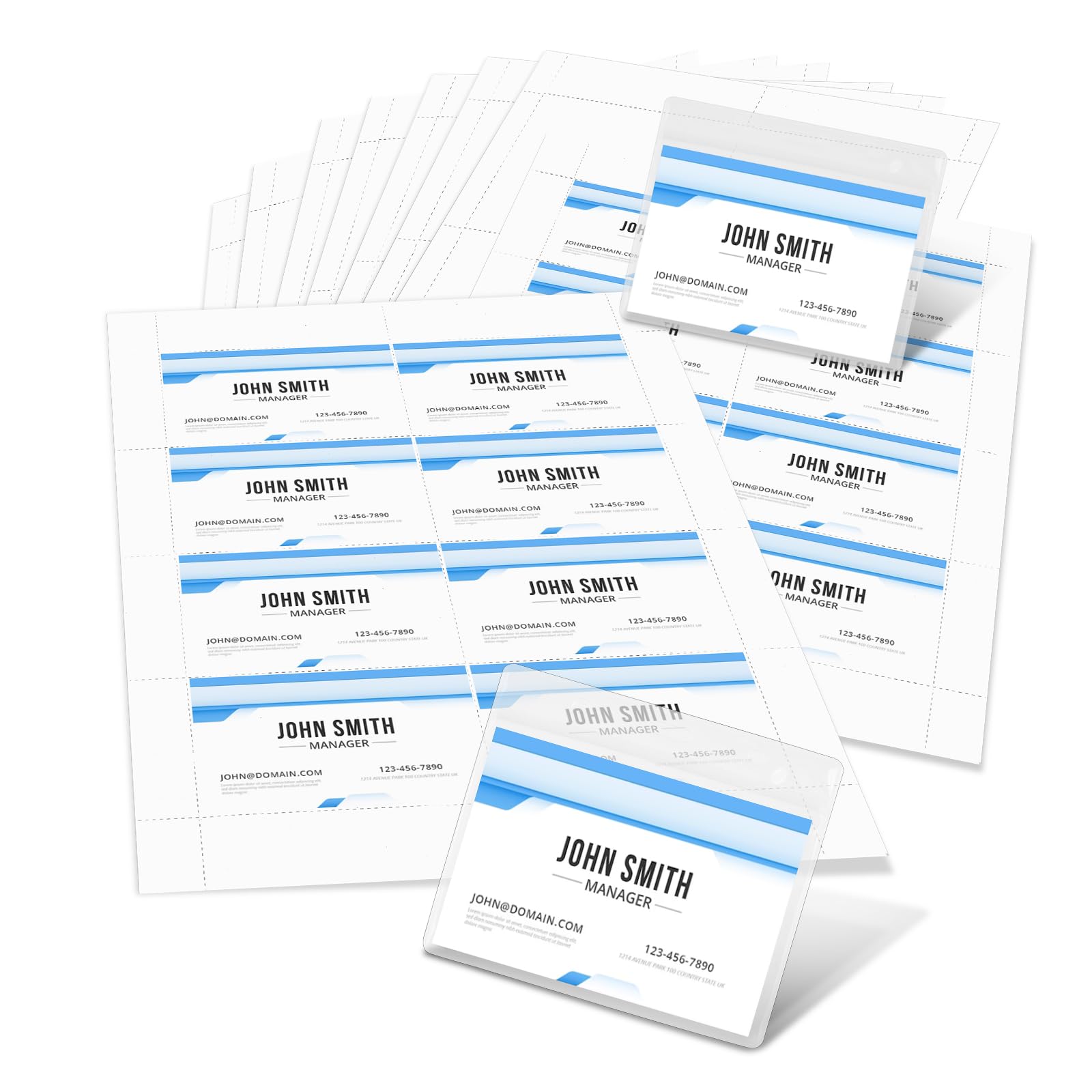 1600 Pieces Printable Name Badge Inserts 2.25