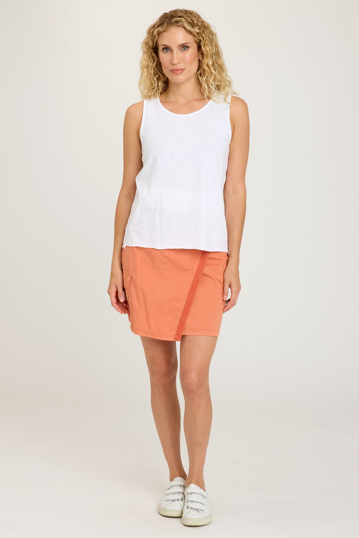 Liron Tank Top for Women - Soft Breathable White Camisole for Summer, Yoga, and Casual Wear
