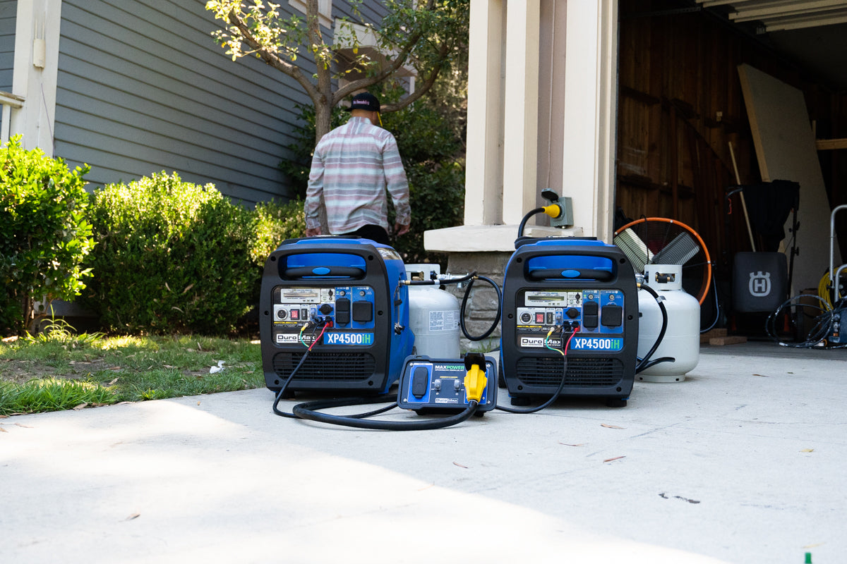 4,500 Watt Dual Fuel Portable Inverter Generator with CO Alert - Reliable Power for Camping, RV Trips & Emergency Backup