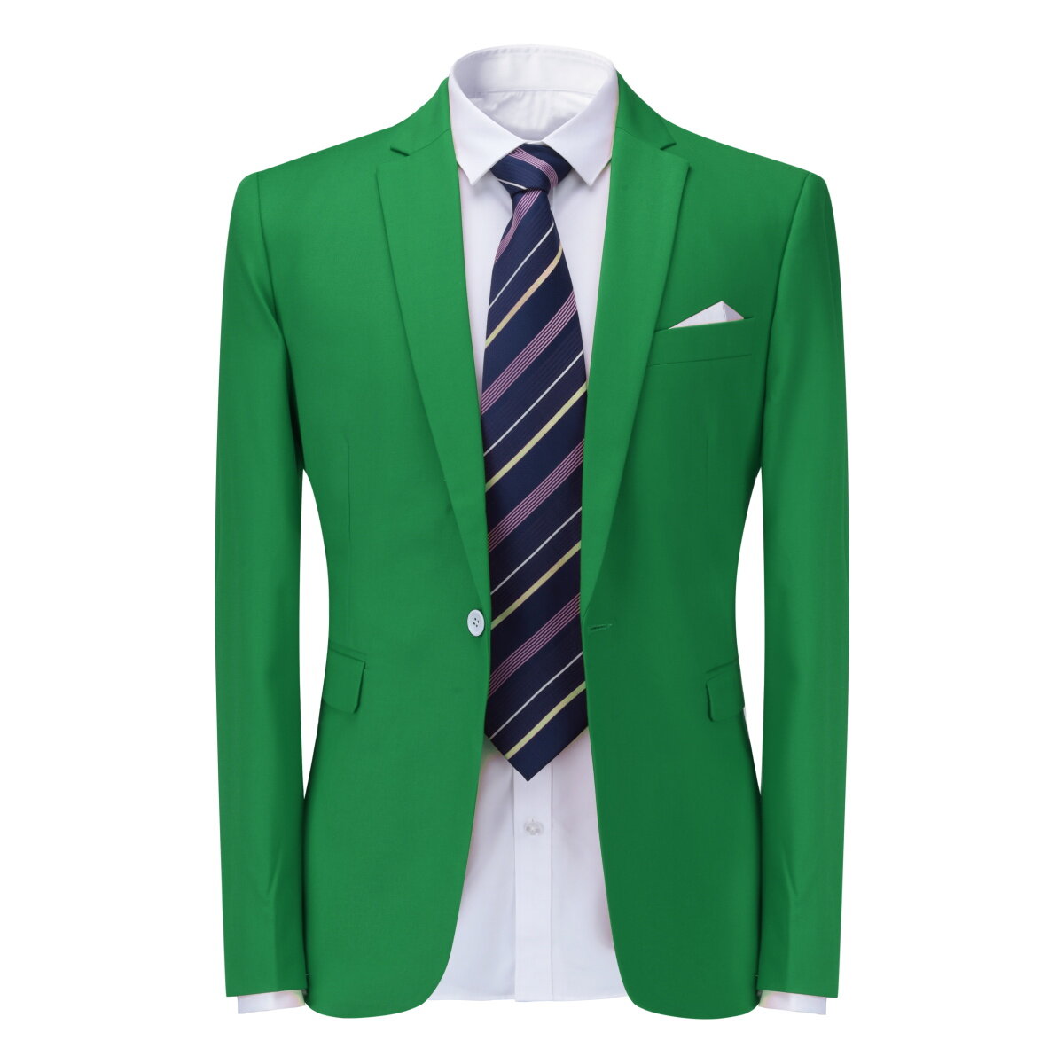Men's 3-Piece Suit Set - Formal & Casual Slim Fit Tuxedo Vest & Pants in Emerald Green | Perfect for Weddings, Business Meetings & Special Occasions