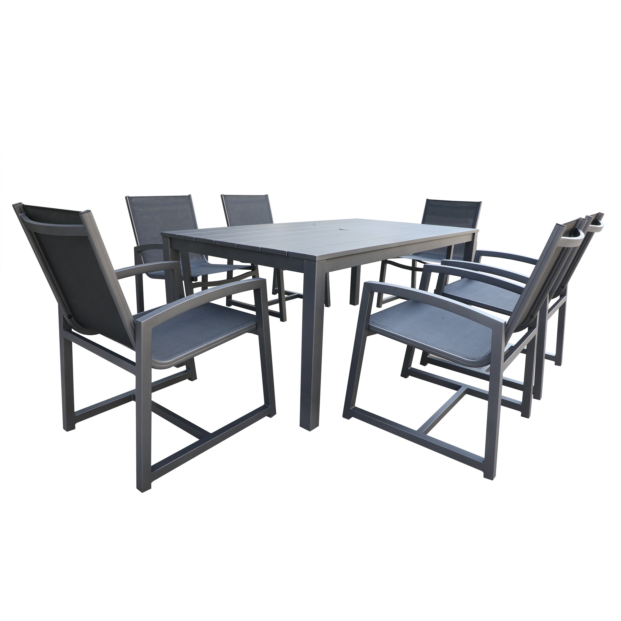 Portland Outdoor Dining Chair - Weather-Resistant Patio Furniture for Backyard, Garden, and Poolside Use