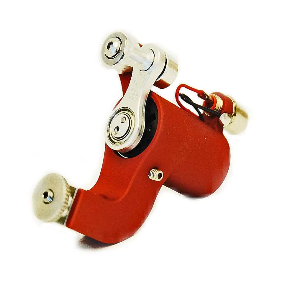 JACK STEEL MK3 Rotary Tattoo Machine - Professional Tattoo Gun with Red Finish | Perfect for Tattoo Artists & Beginners | Ideal for Studio & Home Tattooing