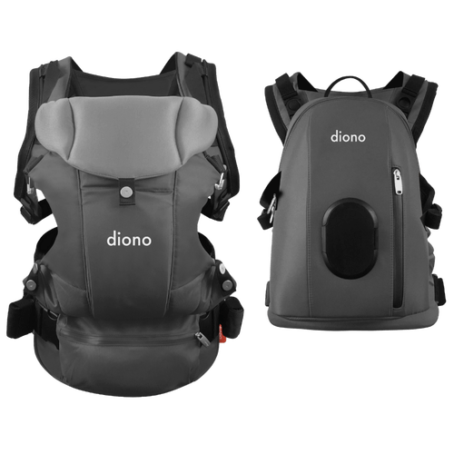 Diono Carus Complete 4-in-1 Baby Carrier with Detachable Backpack - Convertible Infant to Toddler Carrier for Hands-Free Parenting, Hiking & Travel