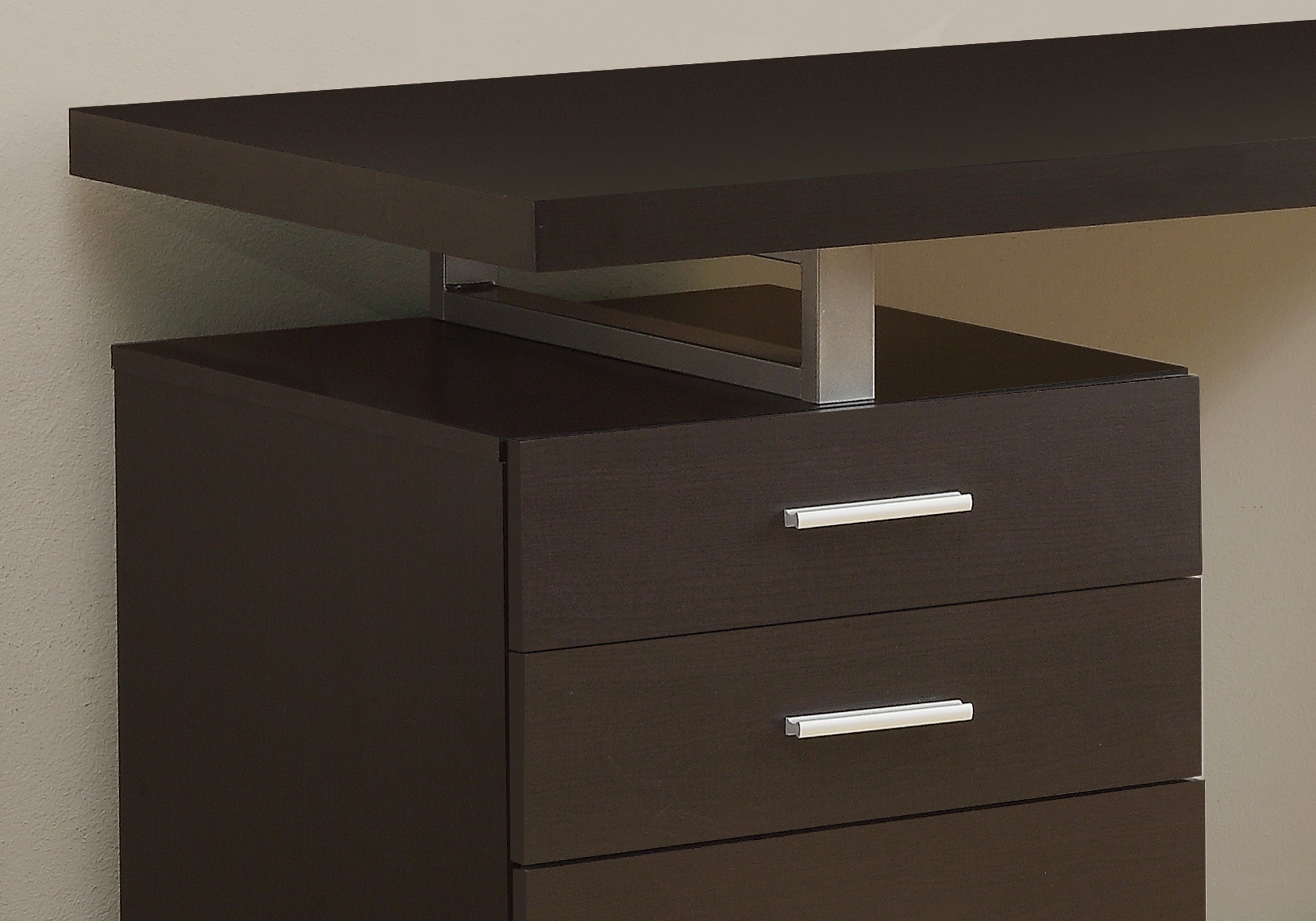 48L Office Series Espresso Desk - Left or Right Facing - Perfect for Home Office & Workspace Organization