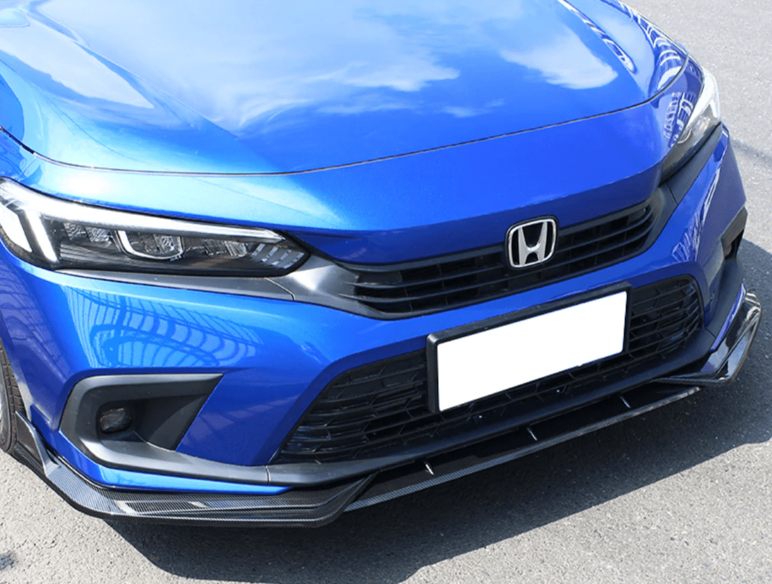 2022-2024 Honda Civic 11th Gen Front Bumper Lip Spoiler - 3PC RG Style PP Chin Splitter for Sedan & Hatchback | Aggressive Styling & Improved Aerodynamics for Street Racing & Car Shows