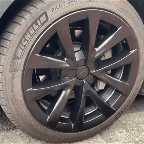 1 Pcs Spider Web Design Wheel Cover for Tesla Model 3 18