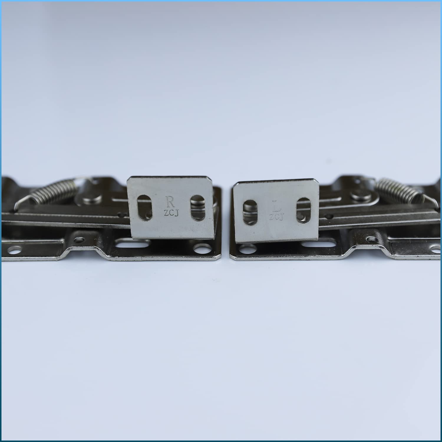 SUUJI 45 Degree Tilt Tray Hinges - 1 Pair Heavy Duty Steel Scissor Hinges for Kitchen Sink Drawers, Bathroom Flip-Down Doors & Cabinet Storage Boxes | Durable Silver Finish | Perfect for Space-Saving Storage Solutions