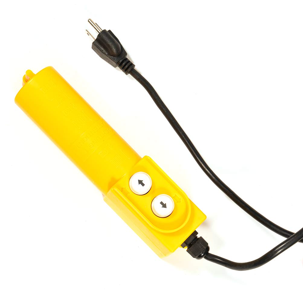 ROADFAR 600kg Electric Cable Hoist with US Plug 110V - Heavy Duty Lifting Crane for Construction, Warehouse & Home Garage Use