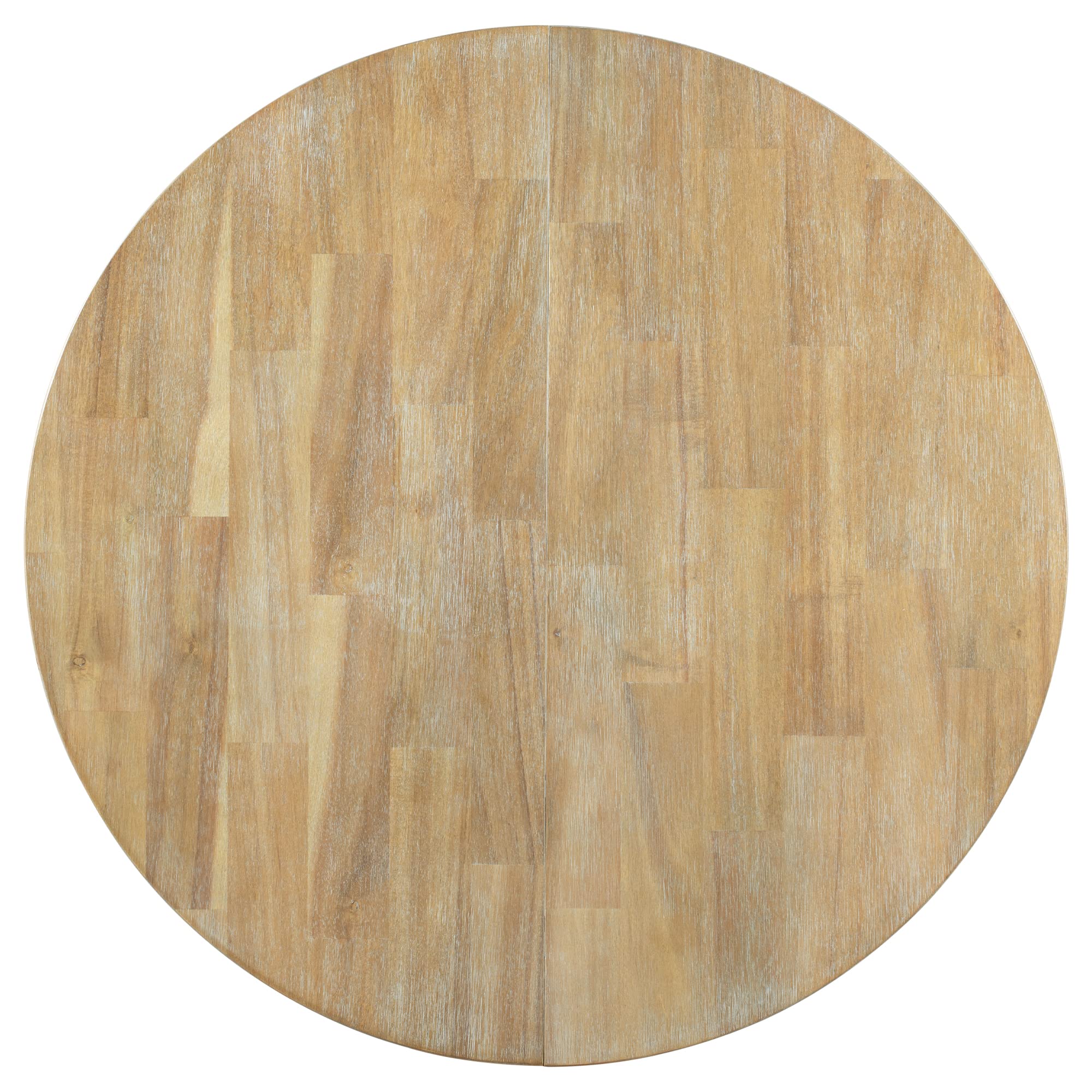 Quarte Farmhouse Round Extendable Dining Table with 16