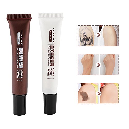 Scar & Tattoo Concealer Cream - Cover Spots & Birthmarks for Flawless Makeup