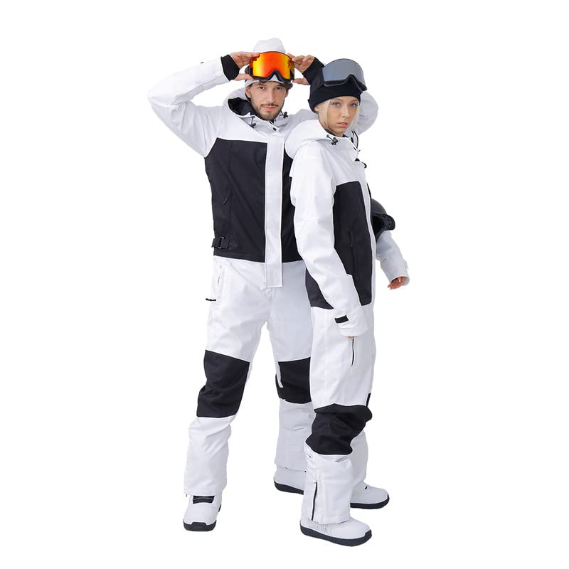 Waterproof Unisex Snow Suit for Men & Women - Winter Ski & Snowboard Jumpsuit | One-Piece Snowsuit for Outdoor Activities | Perfect for Skiing, Snowboarding & Cold Weather Adventures