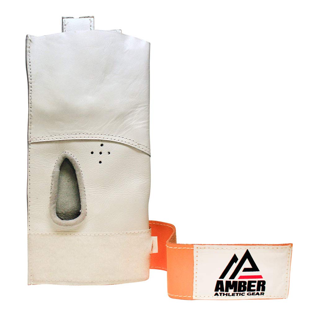 Amber Athletic Left Hand Hammer Glove for Baseball & Softball - Durable Leather Workout Training Equipment for Pitchers & Fielders