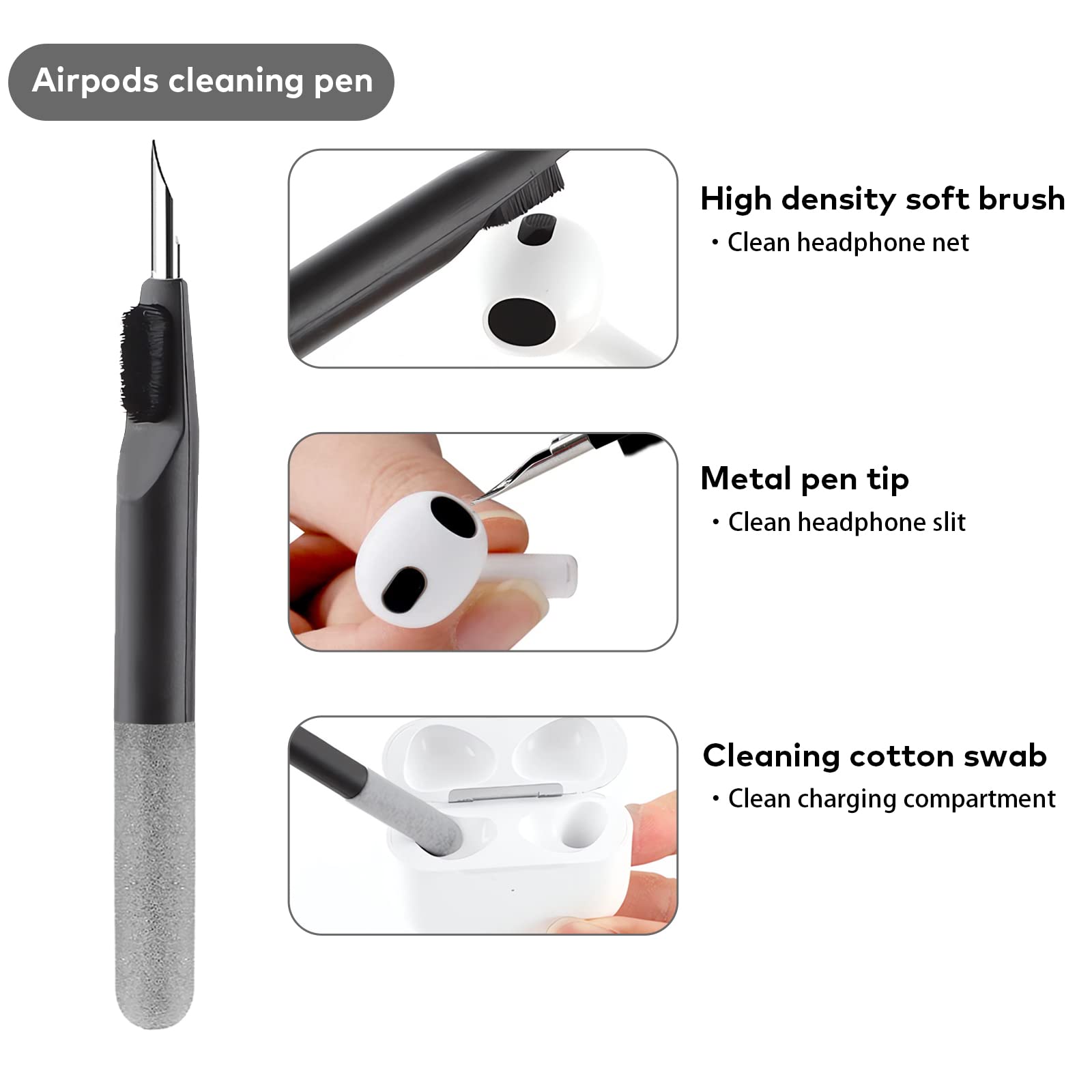 18 in 1 Laptop Cleaning Kit - Keyboard Cleaner, Electronic Cleaner Kit with 5ml Cleaning Liquid for AirPods, Laptop, Phone, Computer & Screen | Perfect for Office, Home & Travel Use