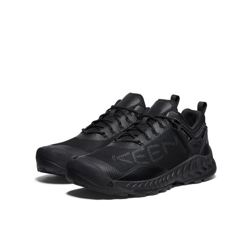 NXIS EVO Men's Waterproof Running Shoes - Triple Black | Lightweight & Breathable for Trail Running, Hiking & Outdoor Activities
