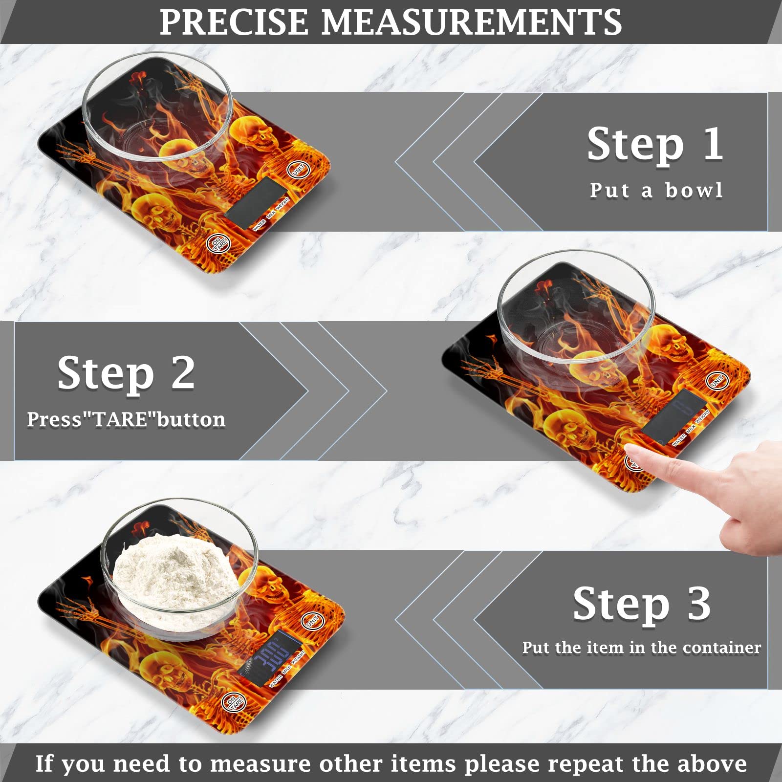 **Waterproof Digital Kitchen Scale - Food Scale with Ounces & Grams for Cooking, Baking, and Weight Loss | Accurate & Durable for Home & Professional Use**