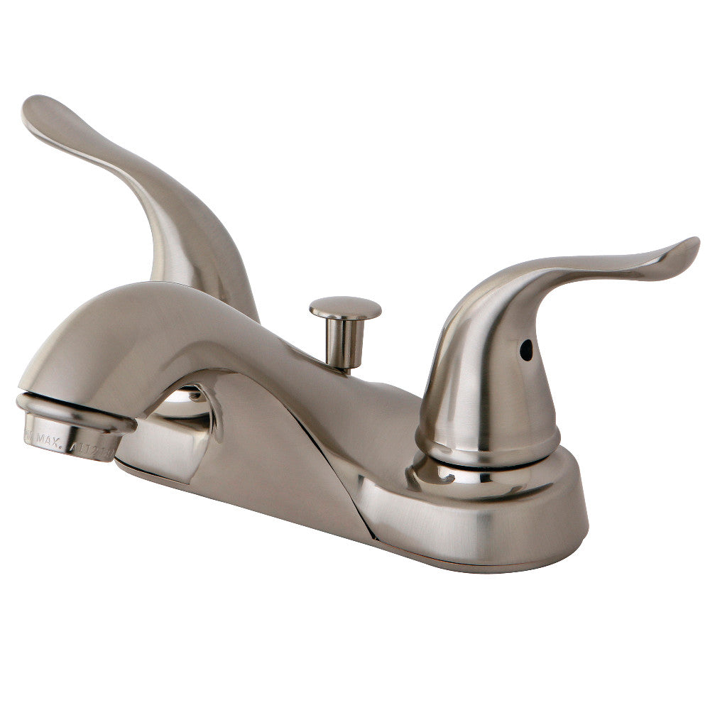 Kingston Brass KB5628YL 4-Inch Centerset Bathroom Faucet - Elegant Brass Finish for Vanity Sink, Perfect for Bathroom Renovation & Modern Home Decor