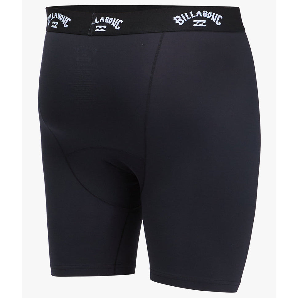 **Billabong Men's All Day Compression Surf Shorts - Black Rash Guard for Surfing, Swimming & Outdoor Activities**