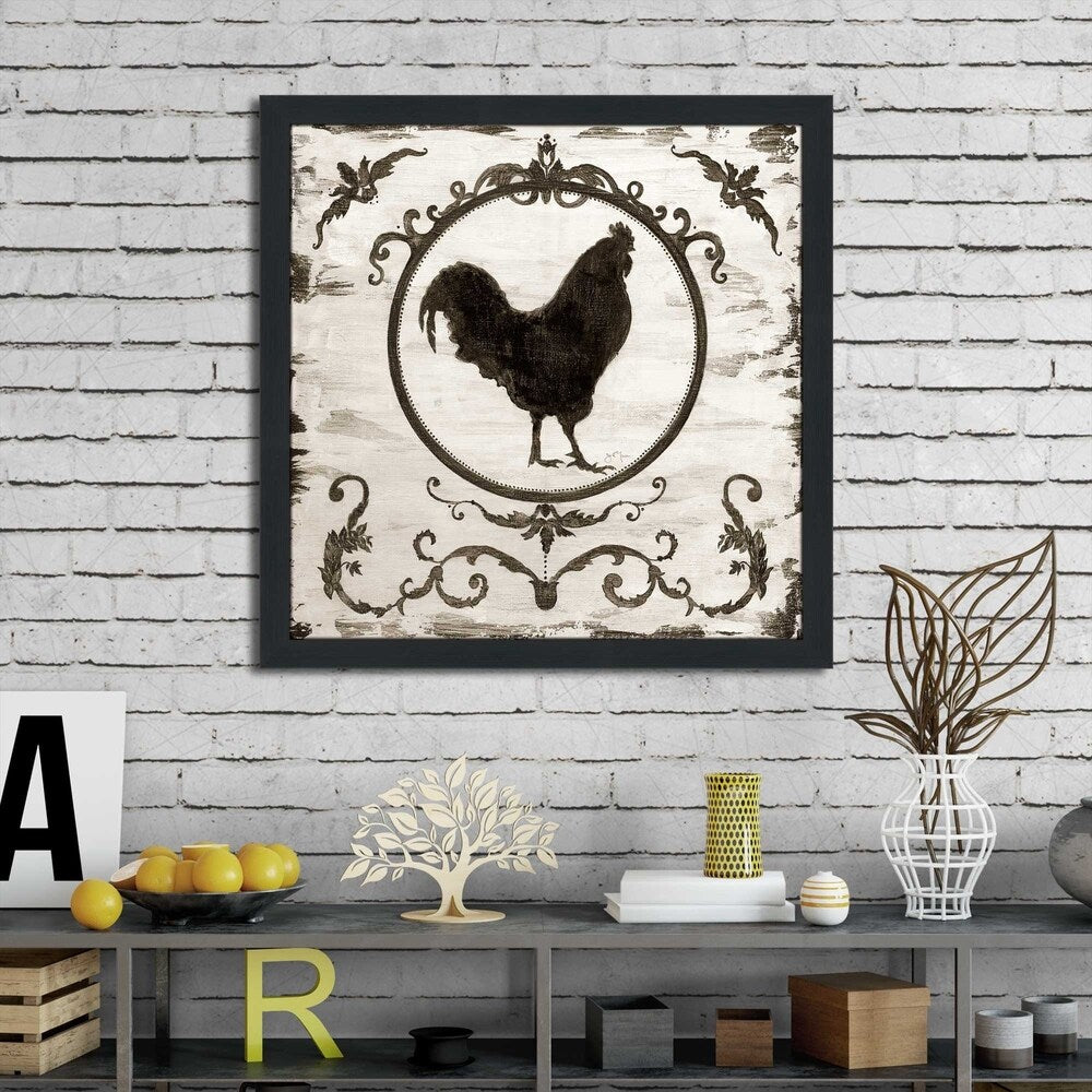 Berkshire Rooster Art Print on Acrylic by Tava Studios - Brown Rooster Wall Decor for Farmhouse, Kitchen & Country Style Home