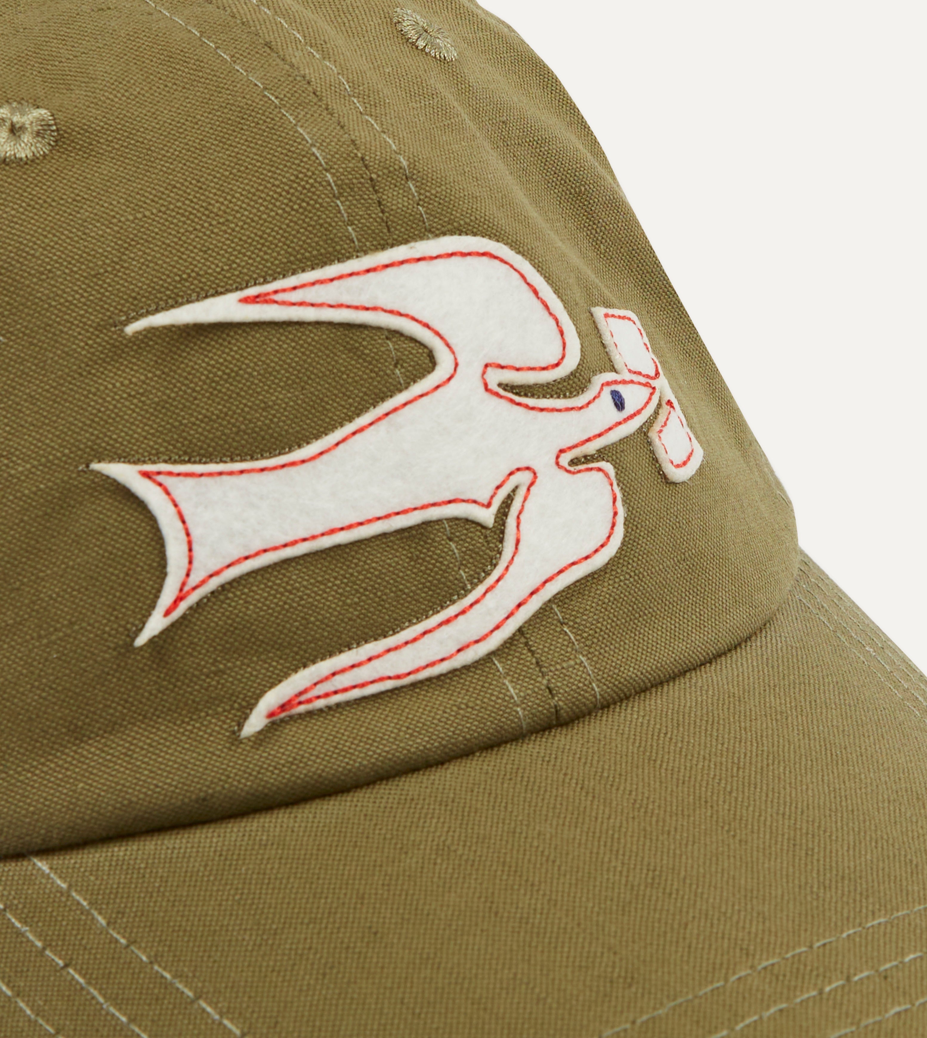 Green Pigeon Appliqué Emblem Cotton Linen Baseball Cap - Stylish Unisex Adjustable Hat for Outdoor Activities, Sports & Fashion