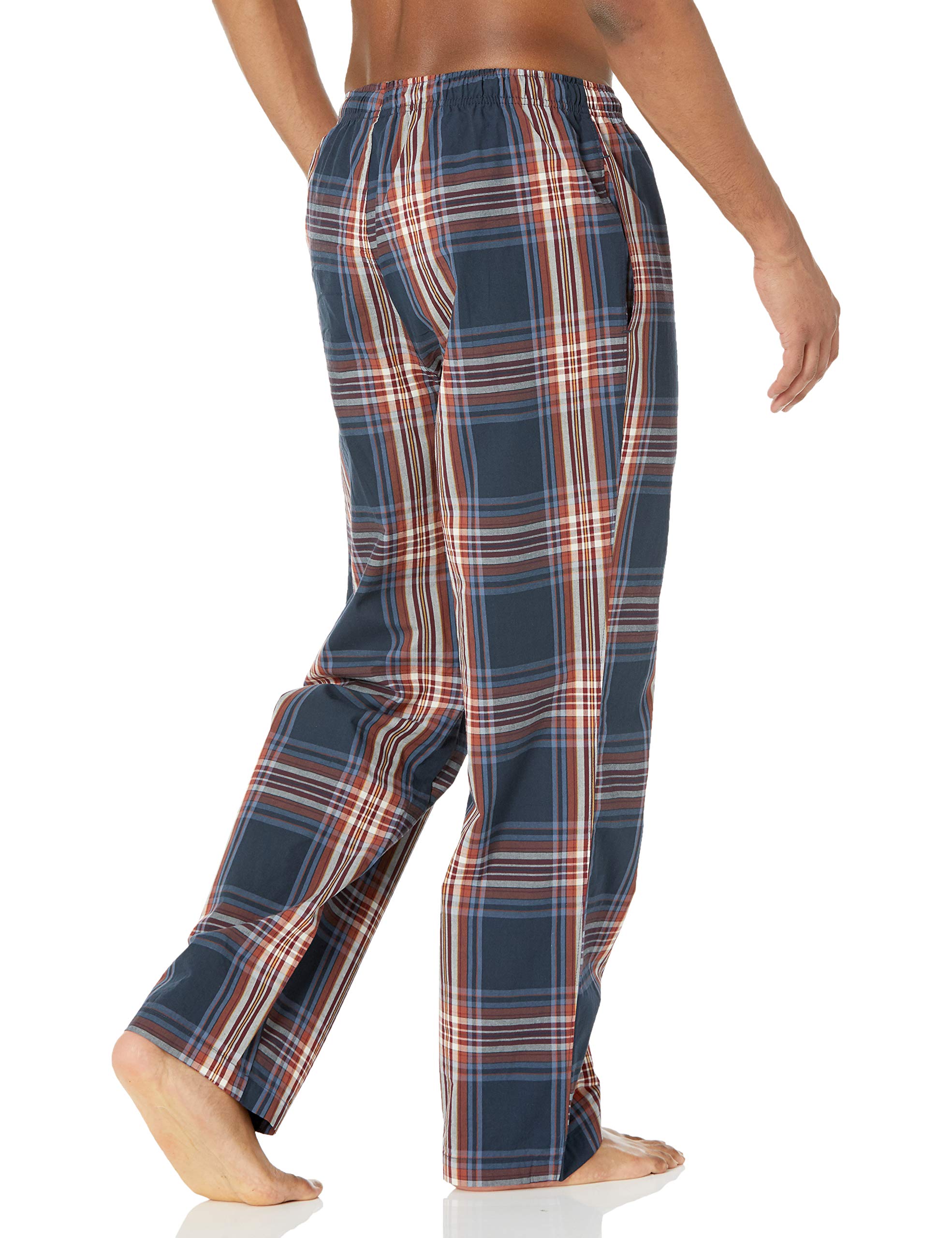 Amazon Essentials Men's Straight-Fit Woven Pajama Pants - Soft & Breathable Cotton Sleepwear for Lounge & Relaxation at Home