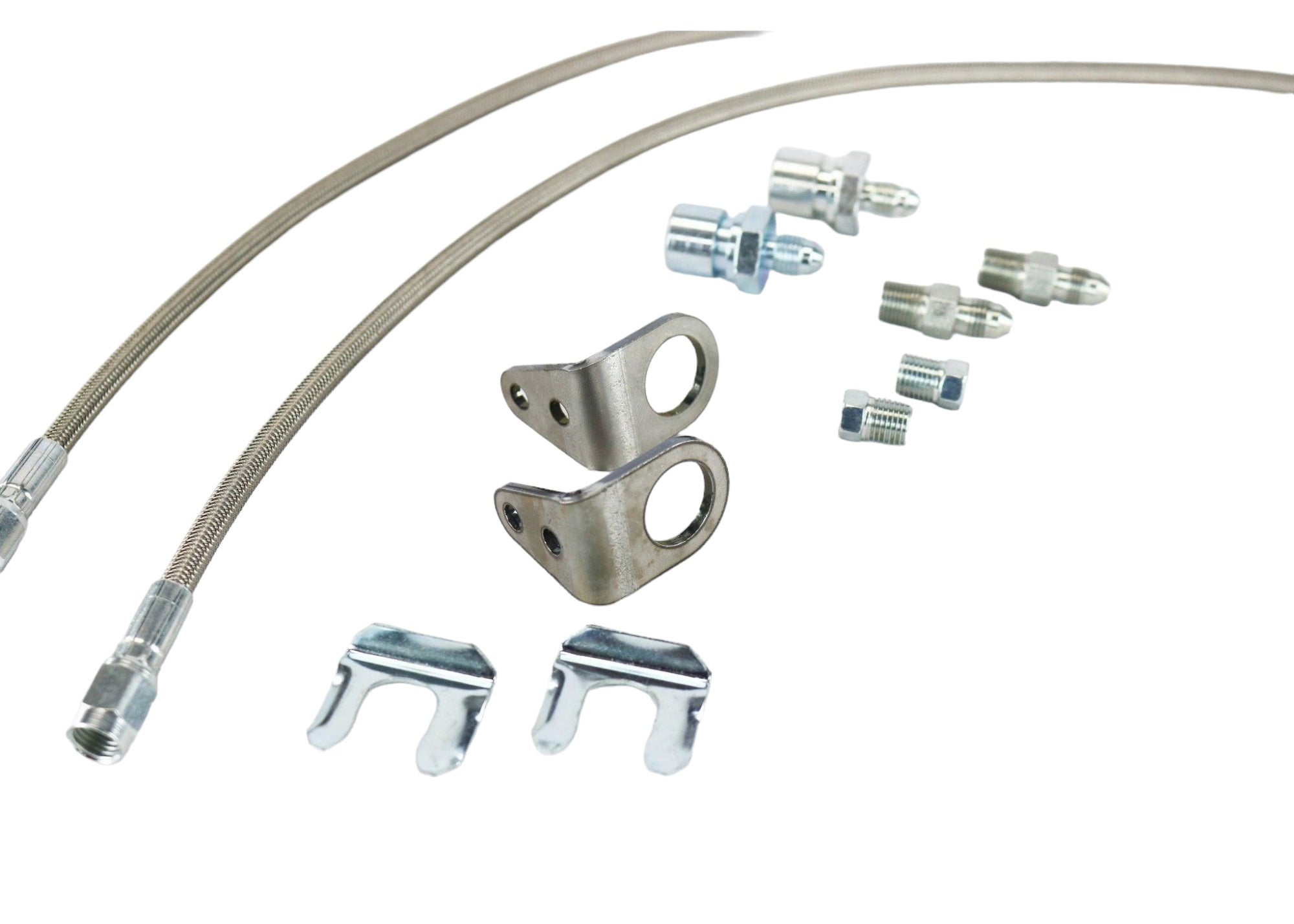 High-Performance Front Brake Plumbing Kit for Aftermarket Brake Calipers - Perfect for Racing, Off-Road & Custom Car Upgrades
