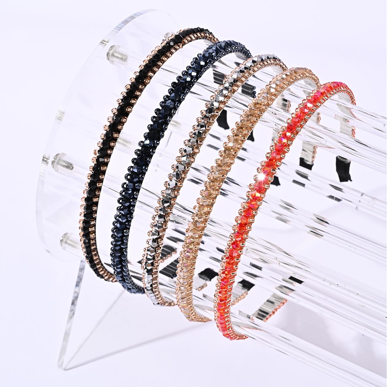 Elegant White Crystal Hair Band for Wedding Guest - Bridal Headpiece, Women's Fashion Hair Hoop | Perfect for Weddings, Parties, and Special Occasions