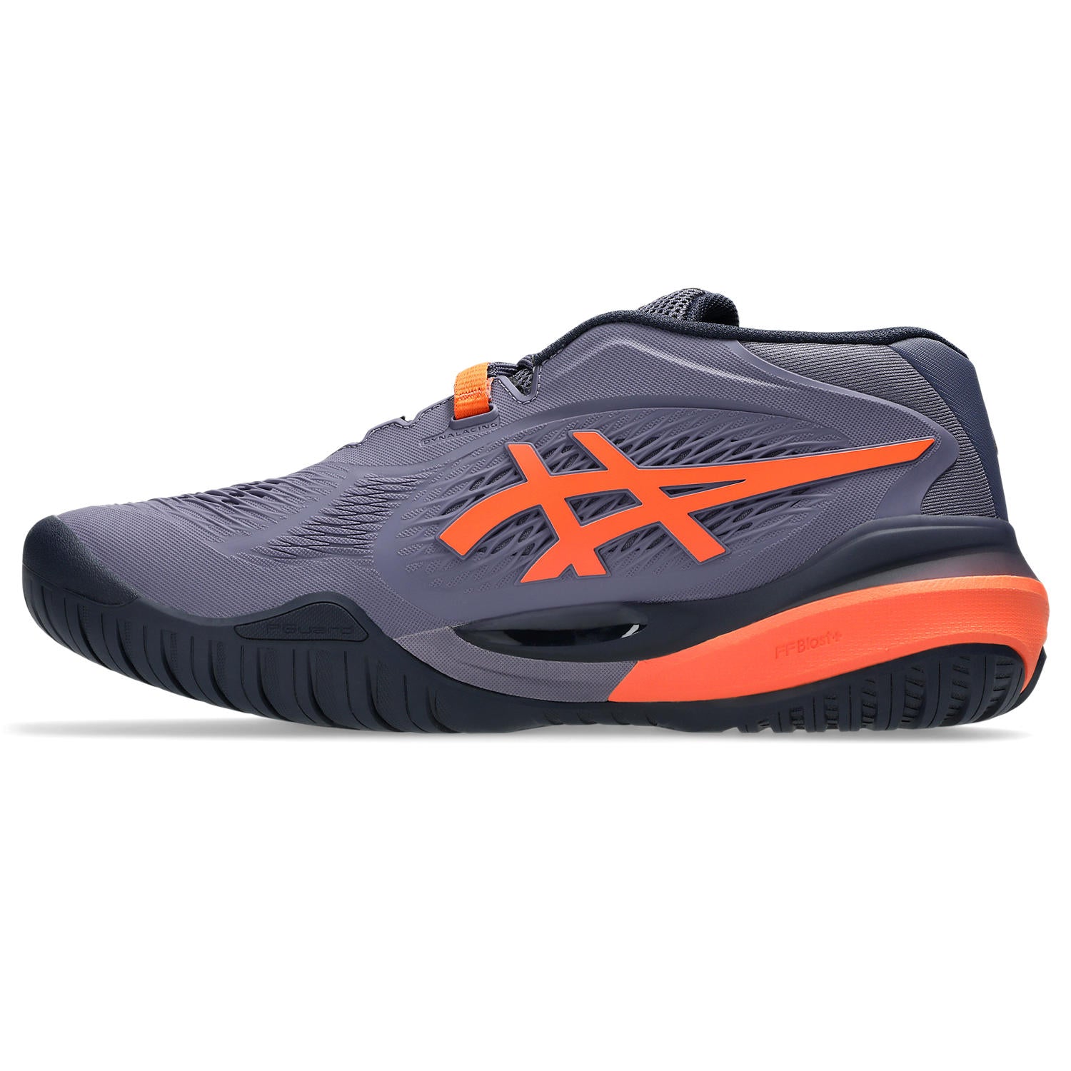 ASICS Gel Resolution X Wide Men's Tennis Shoes - Grey/Orange | High-Performance Court Shoes for Competitive Play & Training
