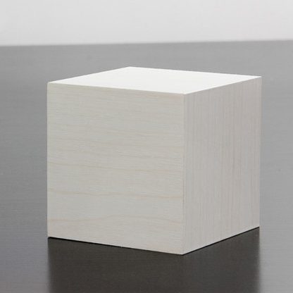 GINGKO LED Cube Digital Alarm Clock with Temperature Display - White, Modern Nightstand Clock for Bedroom, Office, and Travel
