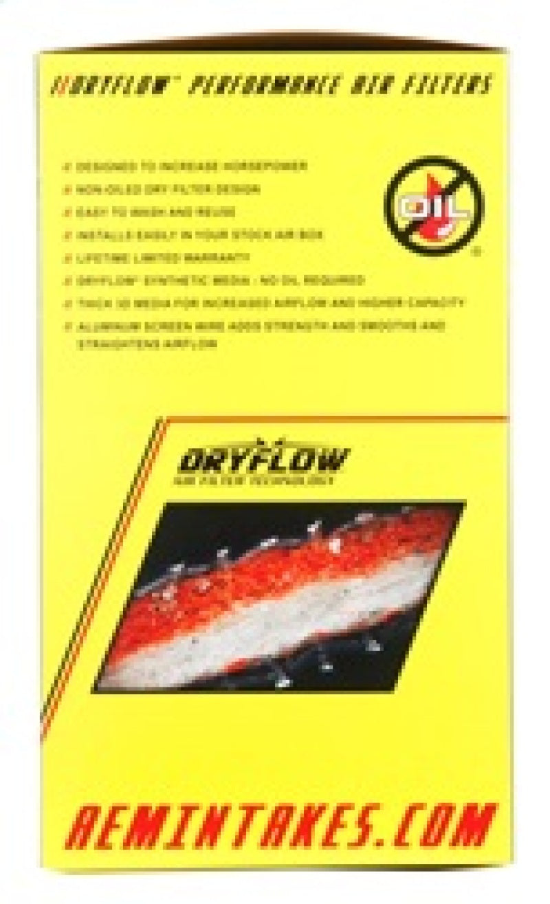 AEM Dryflow 4in x 7in High Performance Air Filter - Perfect for Trucks, SUVs & Off-Road Vehicles