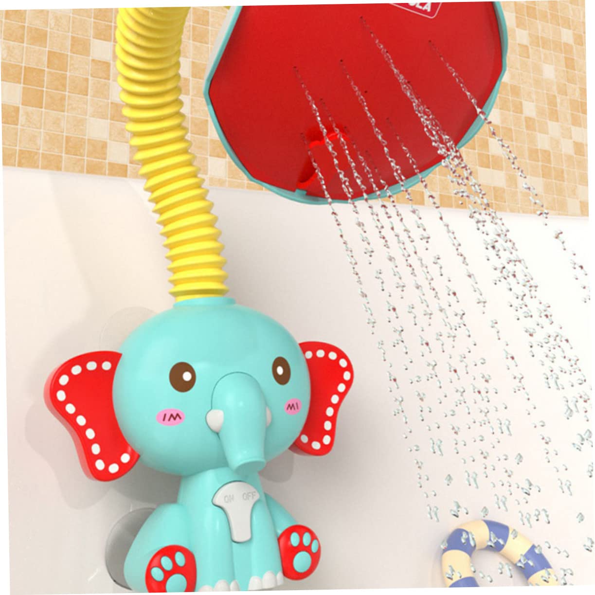 UPKOCH 4pcs Elephant Shower Sprinkler Toy Set - Electric Bath Toys for Kids with ABS Material - Fun Bath Time for Toddlers & Baby Shower Gifts