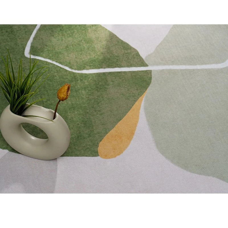 Braylee Velvet Abstract Area Rug for Living Room - Soft & Stylish Home Decor for Cozy Spaces