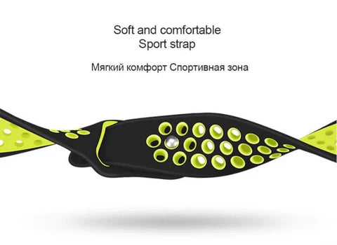 Premium Silicone Active Sport Bands - Durable & Comfortable Fitness Tracker Bands for Running, Gym & Outdoor Workouts - Perfect for Apple Watch, Fitbit & Garmin Trackers