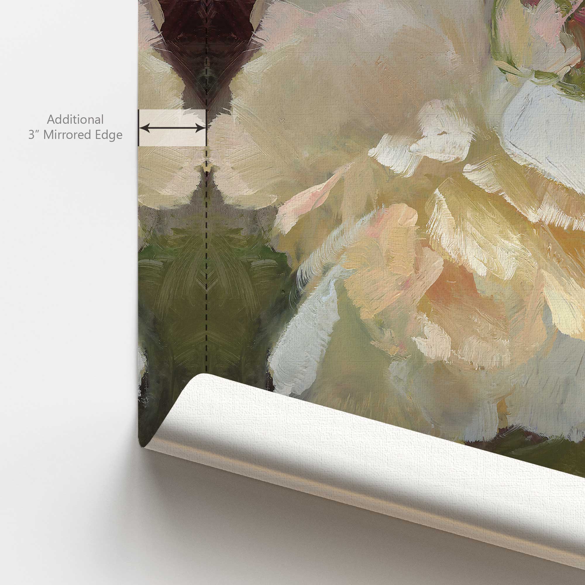 Graceful White Peony Bloom II Canvas Wall Art Print - Elegant Floral Painting for Living Room, Bedroom & Office Decor