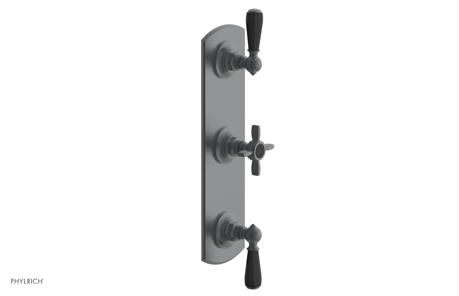Jamestown Thermostatic Shower Valve with Dual Volume Control - Black Accents (Model 4-740) for Modern Bathroom & Spa Experience