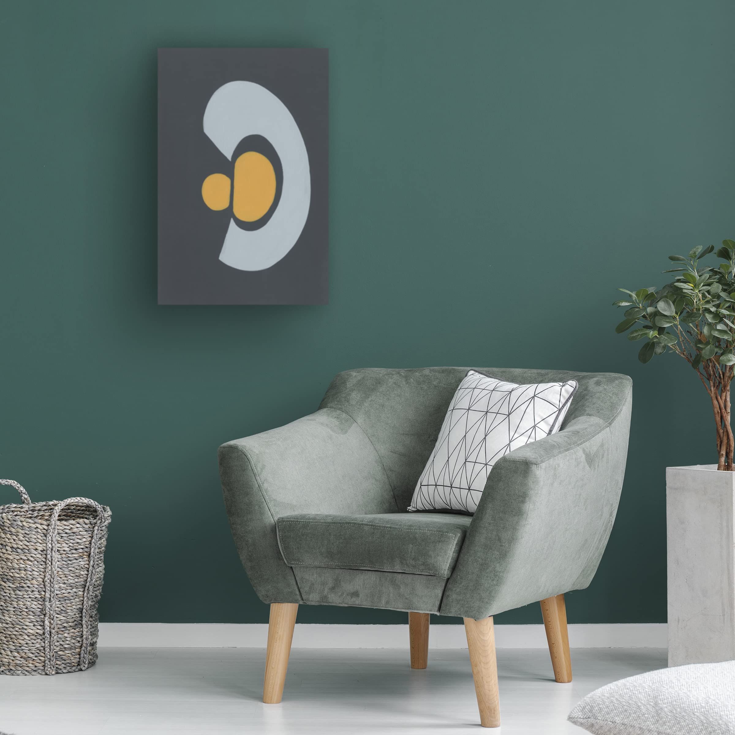 Quaternary Trilogy IV Canvas Art Print by Regina Moore - Modern Abstract Wall Decor for Living Room, Bedroom & Office - Trademark Fine Art Collection