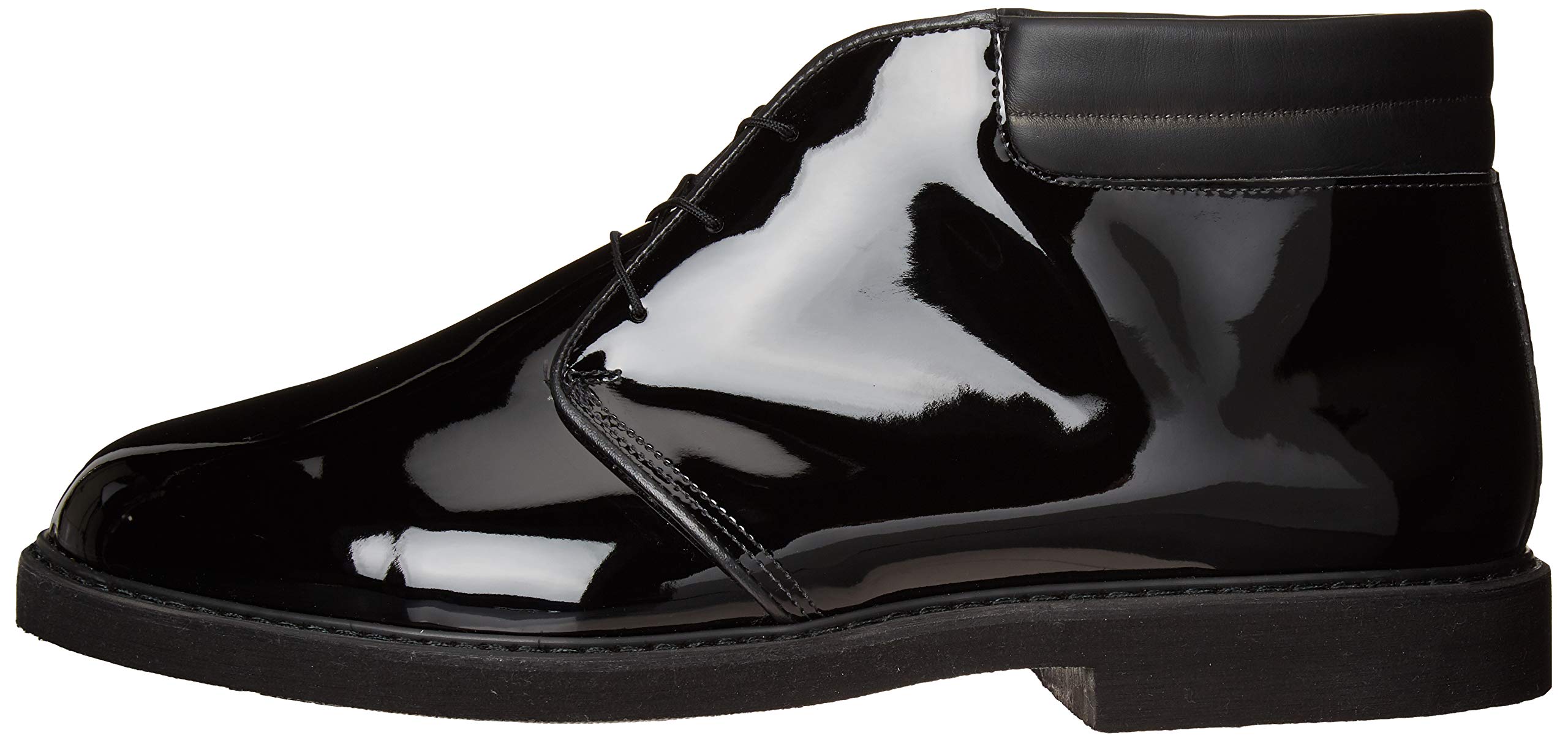 Bates Men's Lites High Gloss Chukka Boots with Padded Collar - Lightweight & Durable Work Boots for Construction, Security & Outdoor Activities