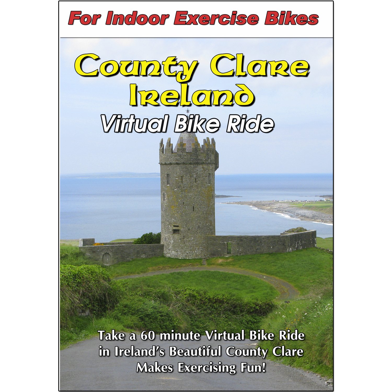 County Clare Ireland Virtual Bike Ride Scenic Cycling DVD - Explore Irish Countryside from Home for Indoor Exercise & Virtual Travel