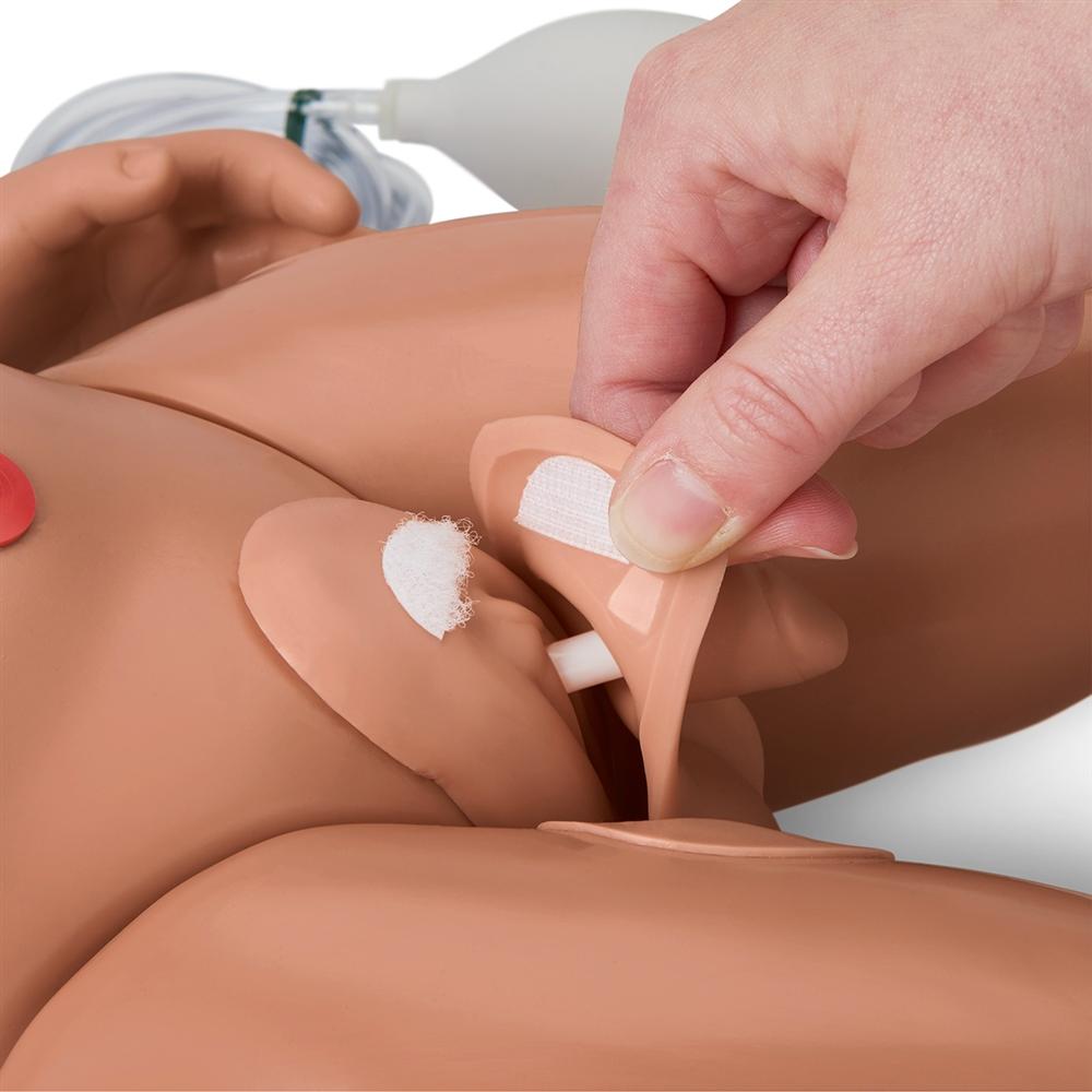 1 Year Multipurpose Patient Care & CPR Pediatric Training Manikin - Dark Skin Tone - Ideal for Medical Training, CPR Certification & Emergency Response Scenarios