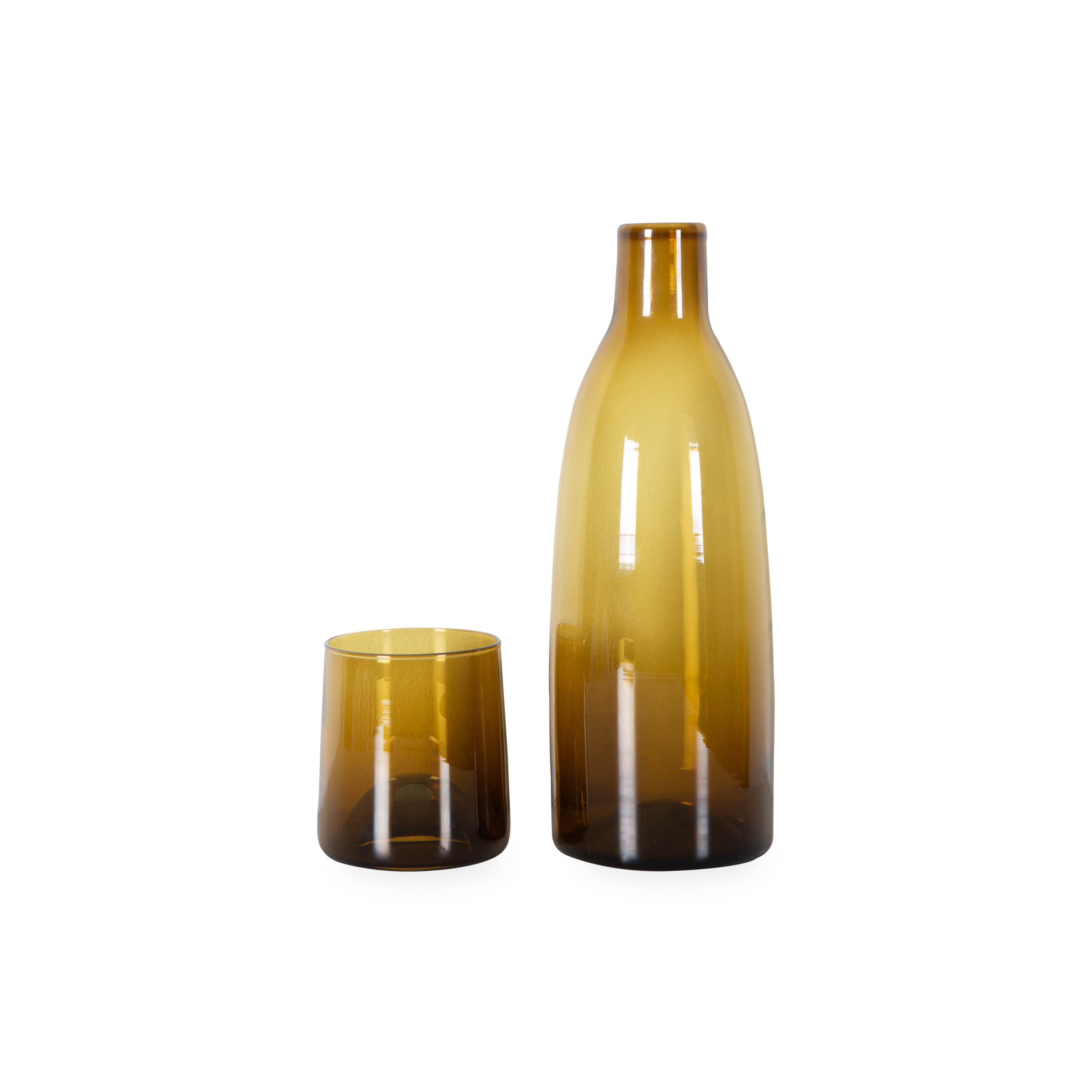 Premium Glass Carafe Set with Stainless Steel Lid - 34oz Elegant Pitcher for Water, Juice & Iced Tea - Perfect for Home, Office, Restaurants & Entertaining Guests