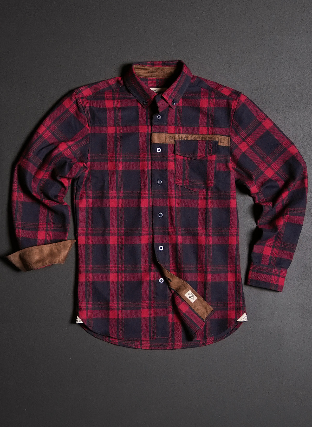 Men's Forever Flannel Shirt - Classic Red Plaid for Casual & Outdoor Wear - Perfect for Fall, Winter & Layering