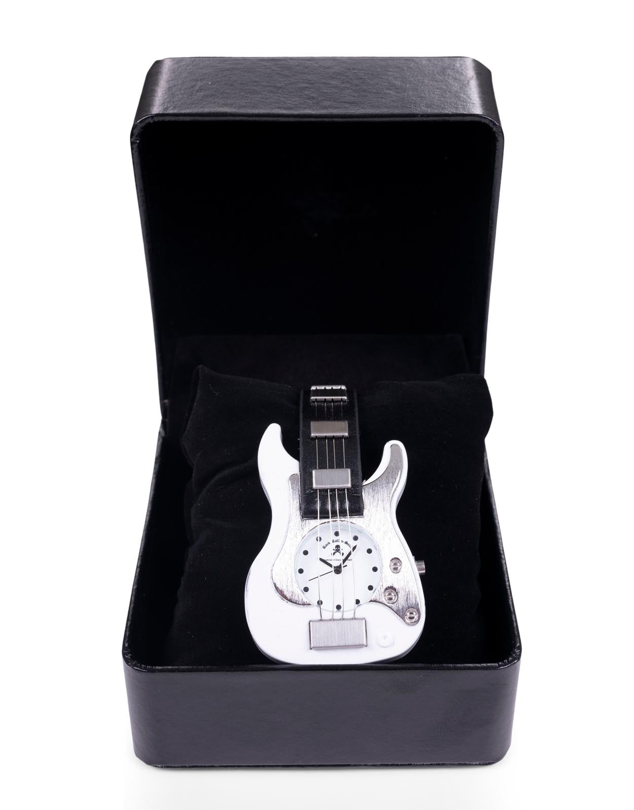 Stylish White Guitar Shaped Watch - Perfect for Music Lovers & Fashion Accessories - Great for Concerts, Gifts & Everyday Wear