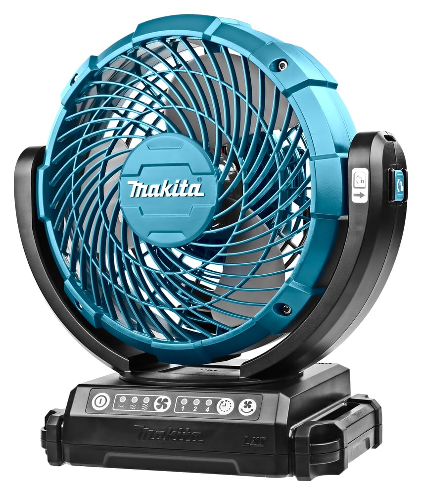 18CM 18V/14.4V Cordless Fan with Swing Function & Timer - Perfect for Home, Office, and Outdoor Use