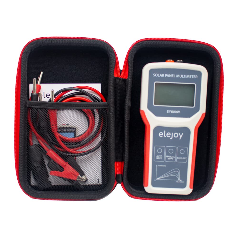 EY800W Smart MPPT Solar Panel Multimeter - VOC Tester with LCD Display for Photovoltaic Systems | Perfect for Solar Panel Installation, Maintenance & Performance Testing