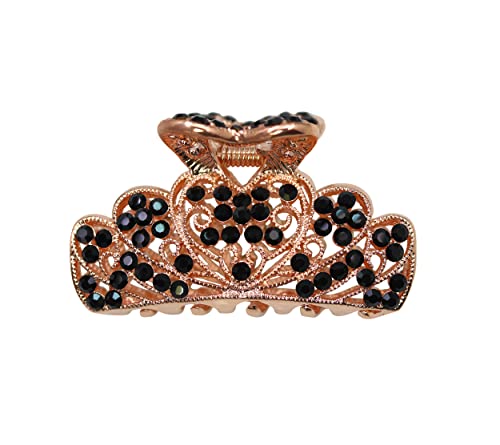 Black / Rose Gold Plated