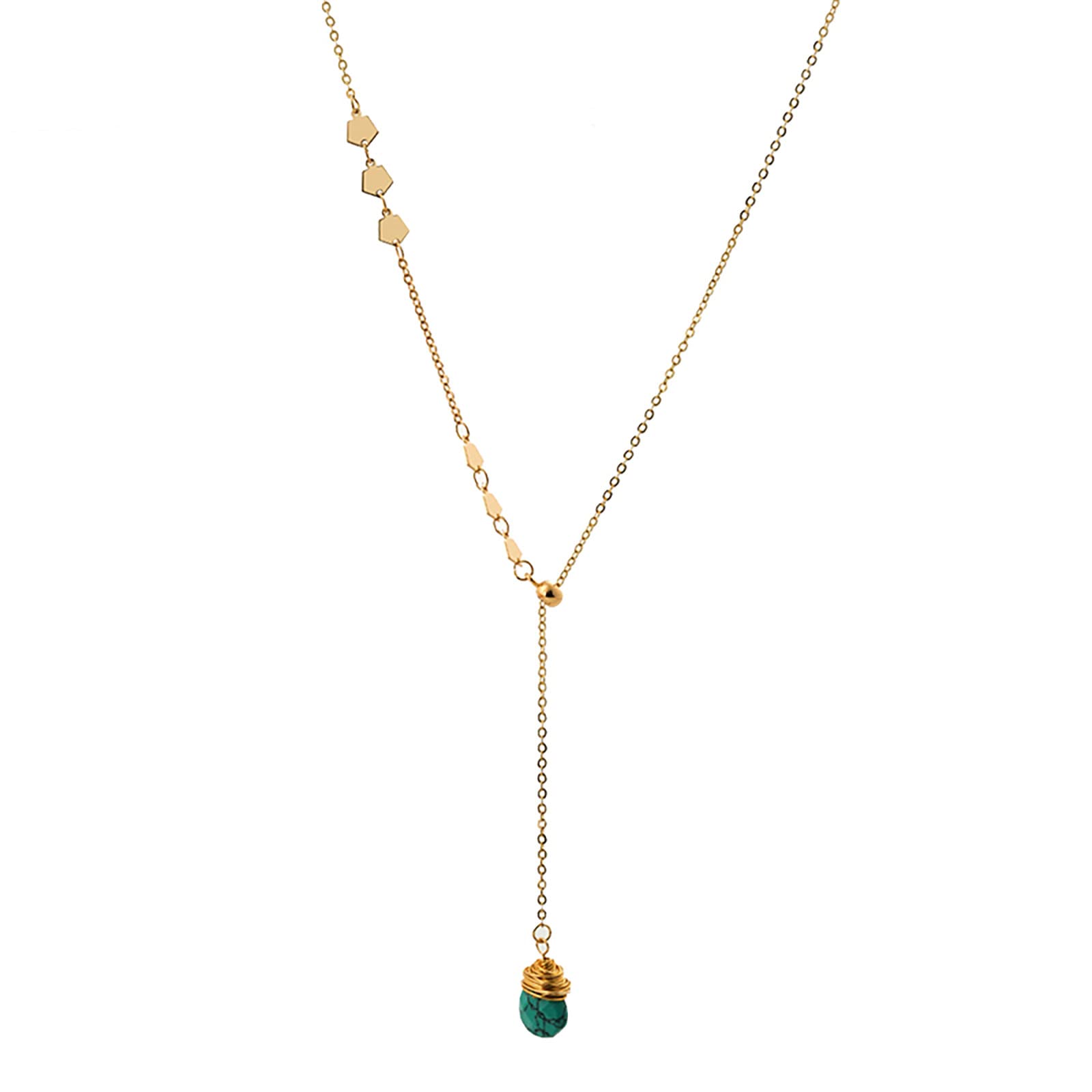 Elegant Women's Gold Multi-Layer Crystal Pendant Necklace - Faceted Holiday Gift Jewelry for Her - Perfect for Parties, Weddings & Special Occasions