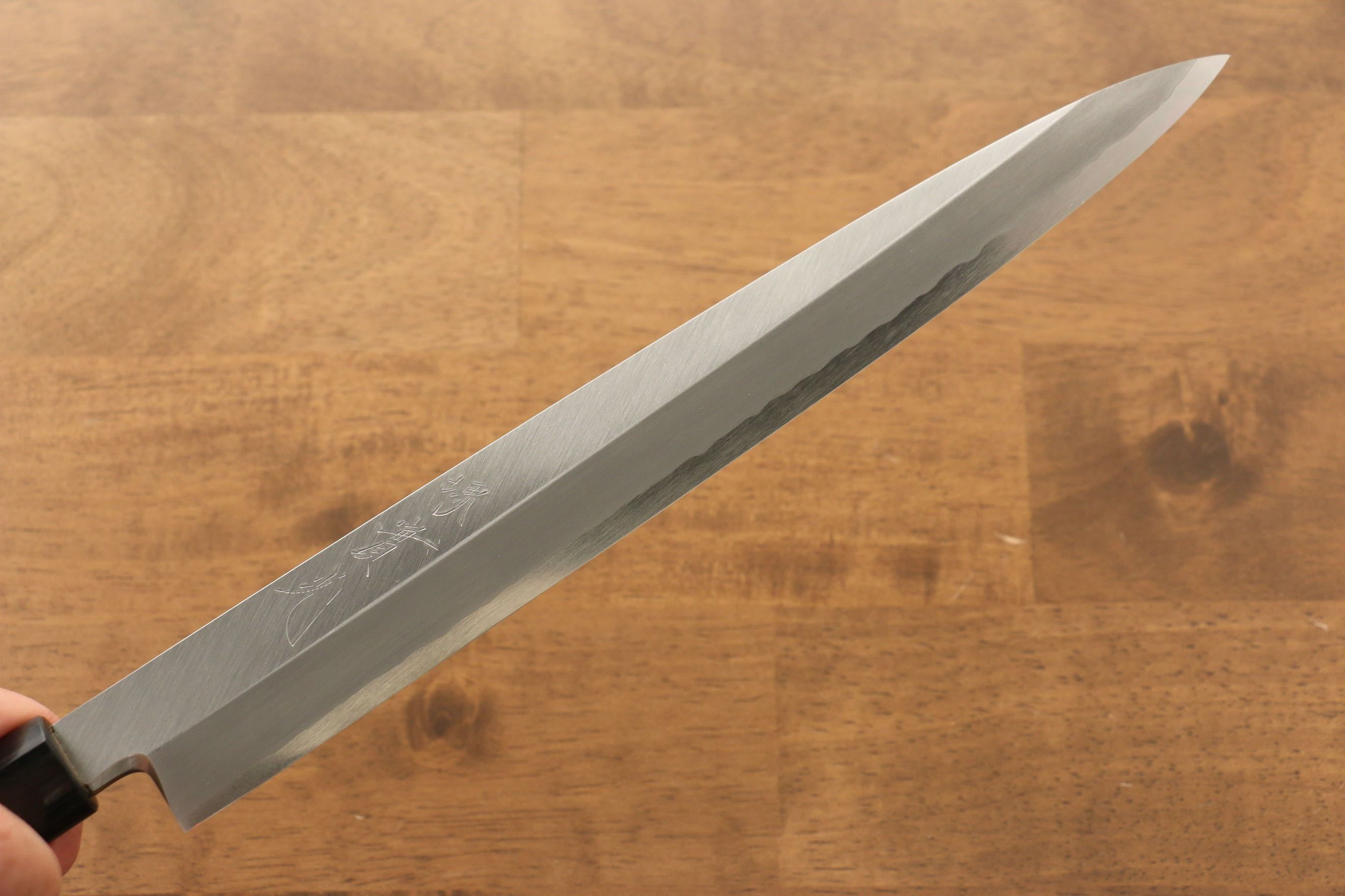 Premium Jikko Silver Steel No.3 Yanagiba Sushi Knife 270mm with Exquisite Shitan Handle - Perfect for Sushi Chefs & Japanese Cuisine Preparation