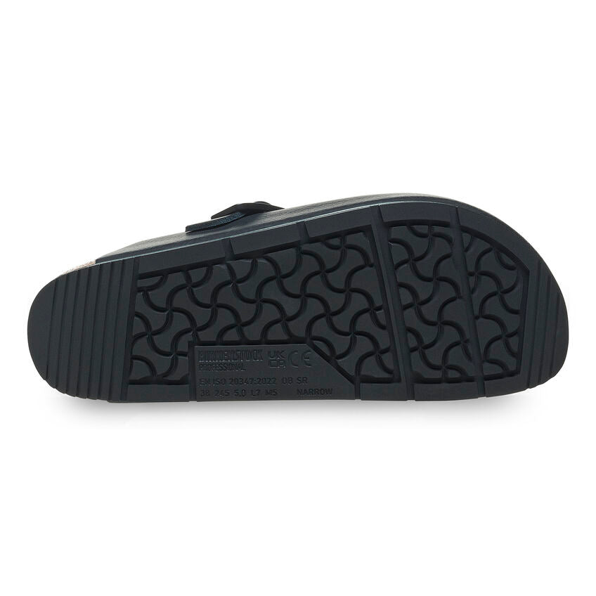 Birkenstock Boston Pro Leather Clogs for Men & Women - Black Comfortable Slip-On Shoes for Home, Office & Casual Wear
